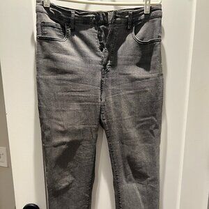 Women's 31 short Everlane Washed Black Denim: Stretch High-Rise Cigarette Jean